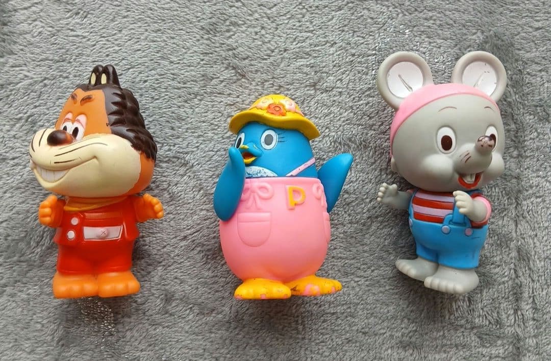 昭和レトロ】にこにこぷん じゃじゃまる ぴっころ ぽろり ソフビ人形