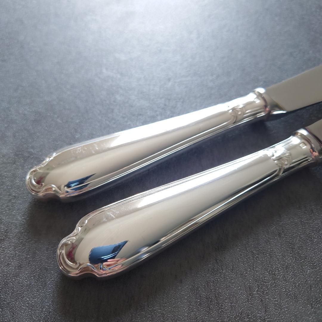 希少 美品 クリストフル ポンパドール テーブルナイフ 2点