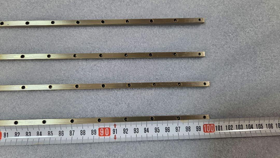 福井金属工芸　角線自在100cm　額縁・掛軸・パズル等の飾り用　ピクチャーレール