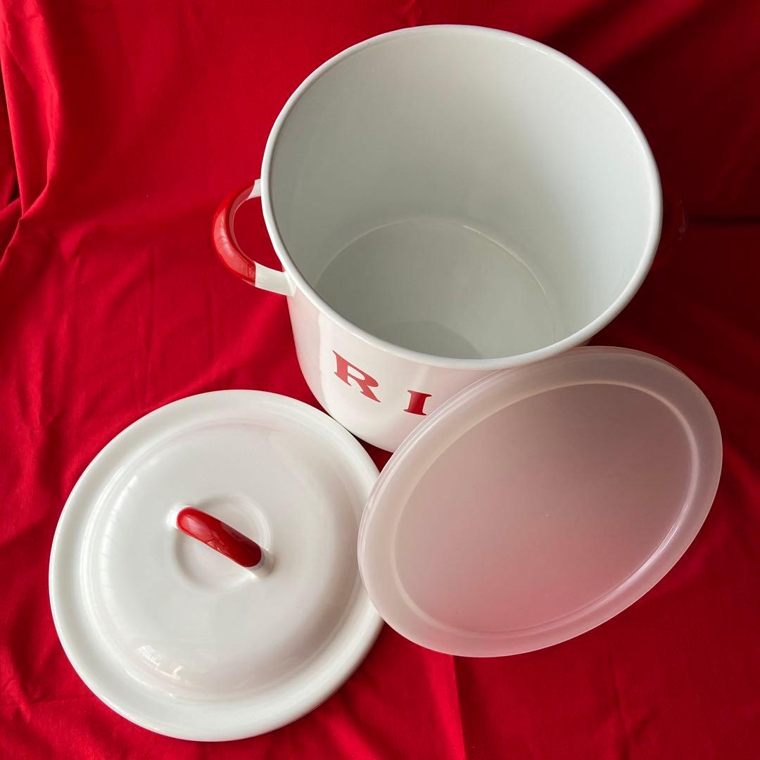 ホーロー米びつ