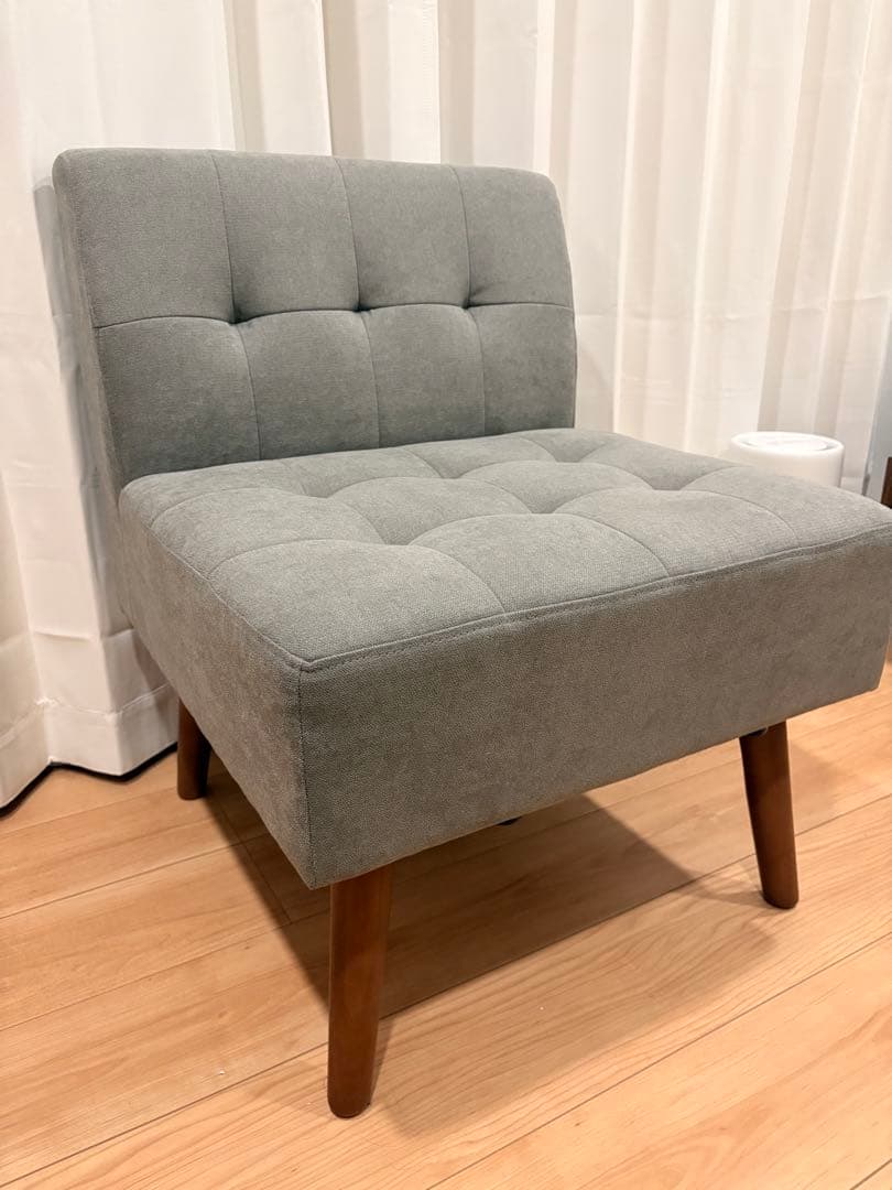 弘益 MLD-LS001S(GR) ミルド 1Pソファ グレー