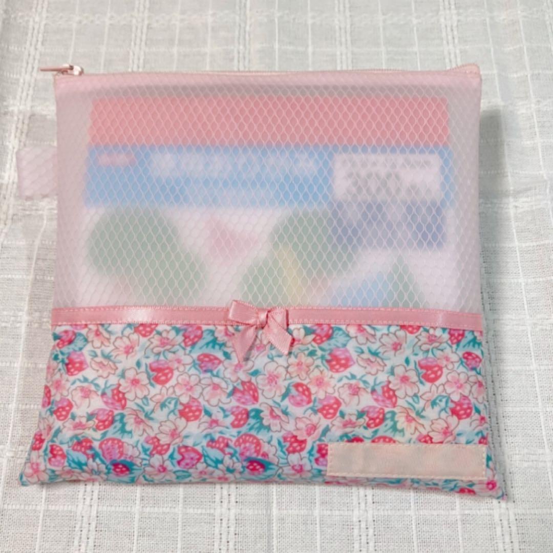 《きいちゃん》27 リバティ　アシュテッド　赤　折り紙ケース　おりがみ