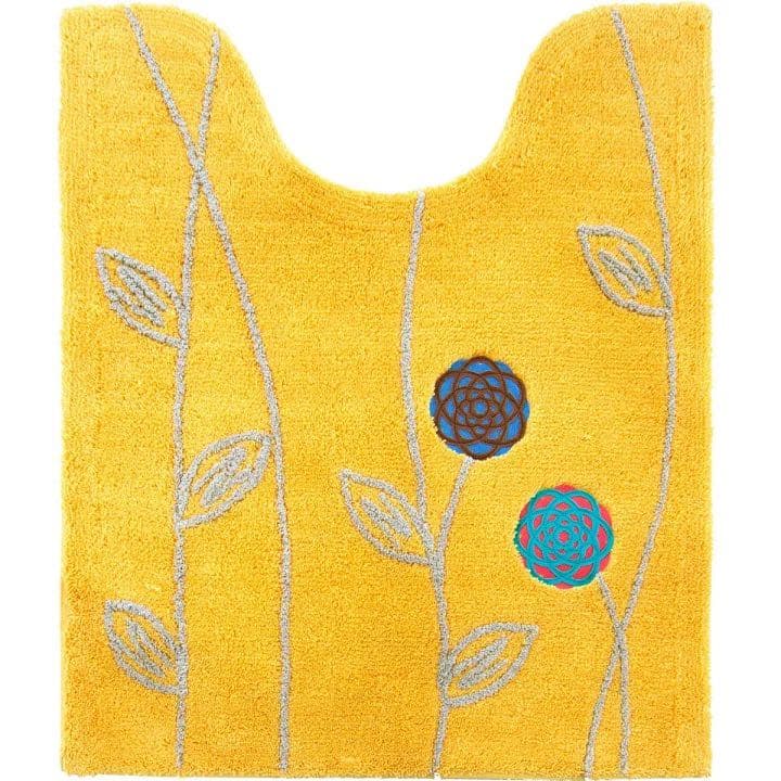 トイレマット 北欧 新品 4点 セット ロング 金運の イエロー 洗浄暖房型