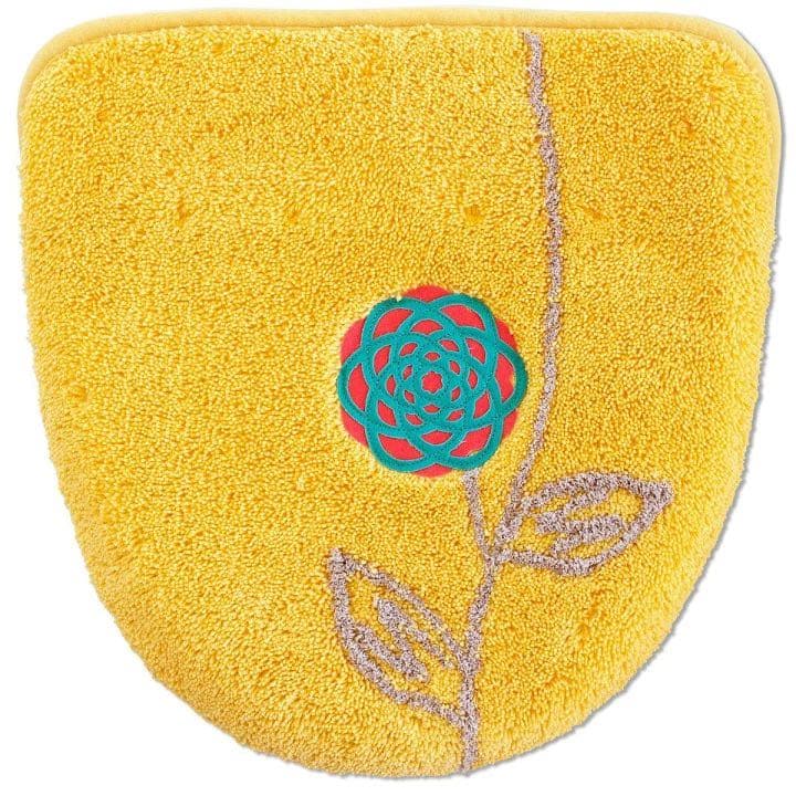 トイレマット 北欧 新品 4点 セット ロング 金運の イエロー 洗浄暖房型