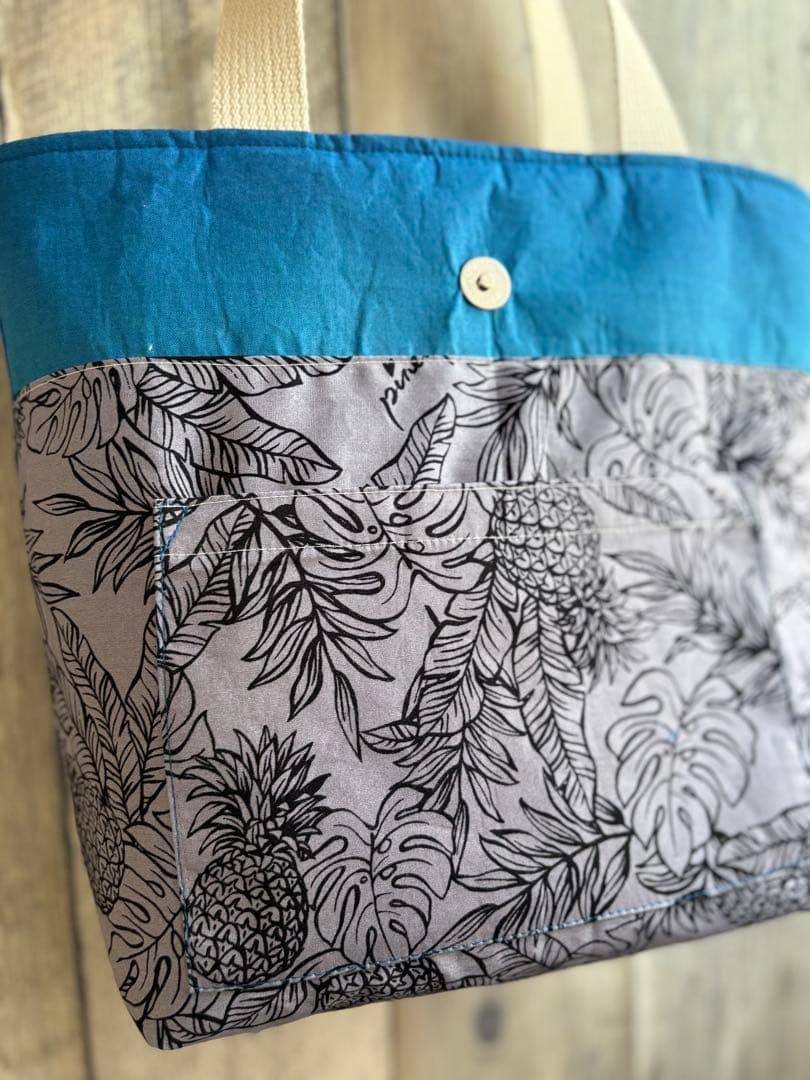 ♡ハワイアンキルトバッグ♡ホヌのハイビスカス♡