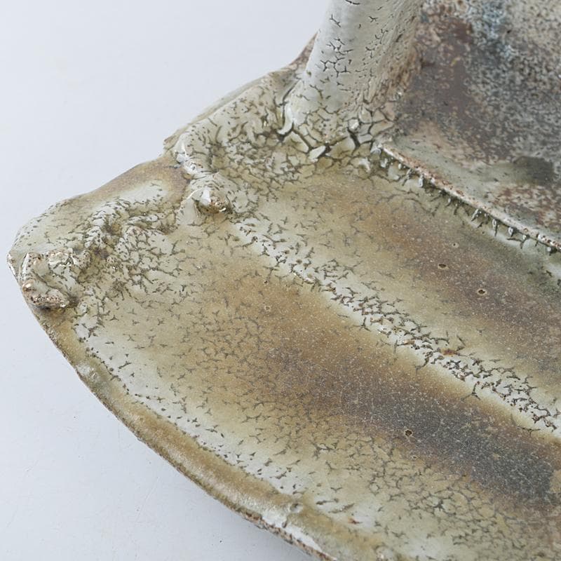 益子焼 高内秀剛作 塩釉 手付四方皿 共箱 V R9086B - メルカリ