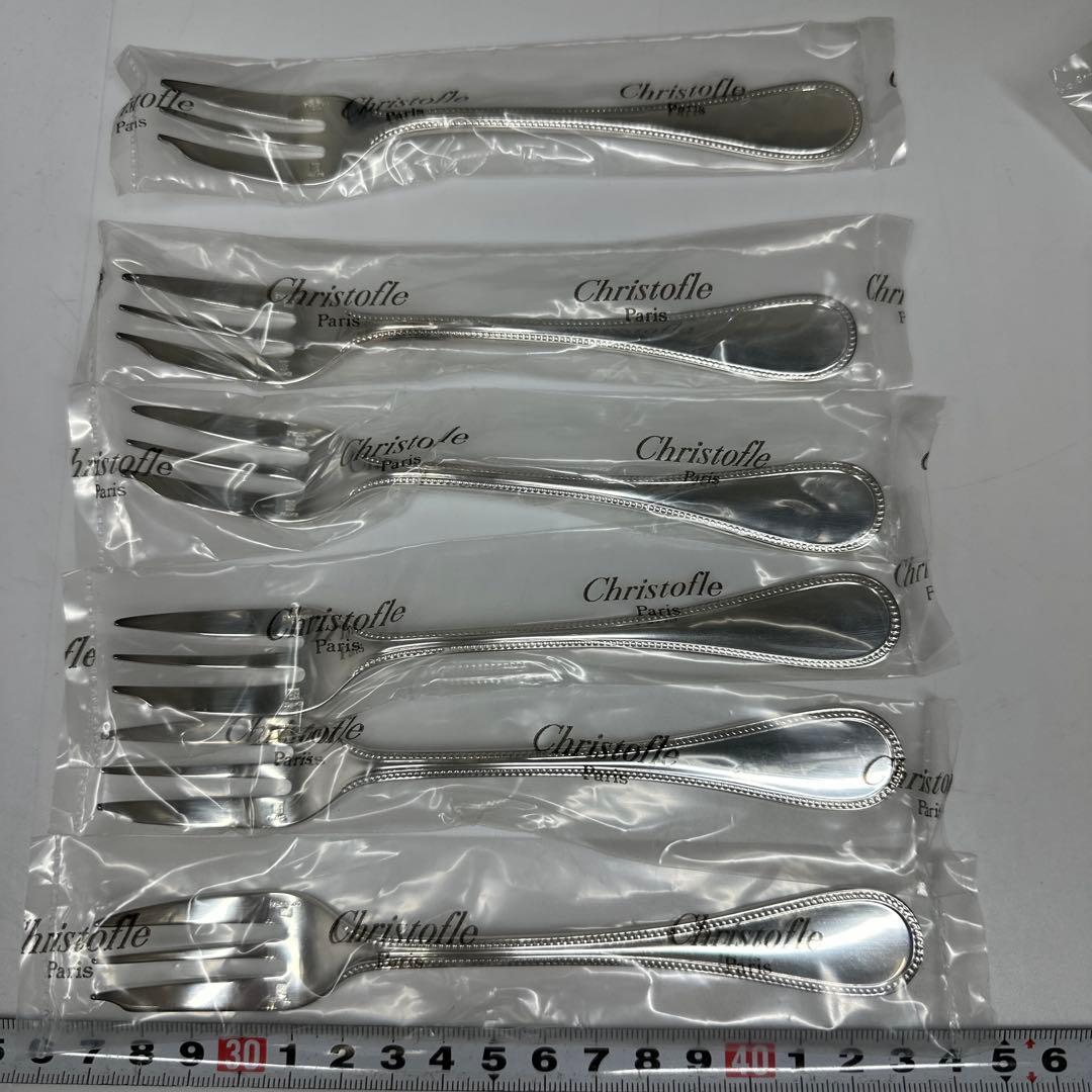 クリストフル　未使用品カトラリー18客　ボックス付　東さ7-0421☆2F