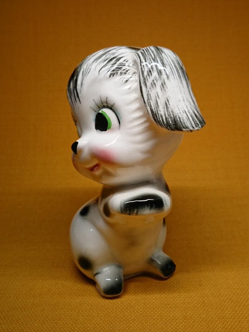 【美品】イヌ　ネコ　陶器　オブジェ　置物　インテリア　工芸品　美術品　A1068