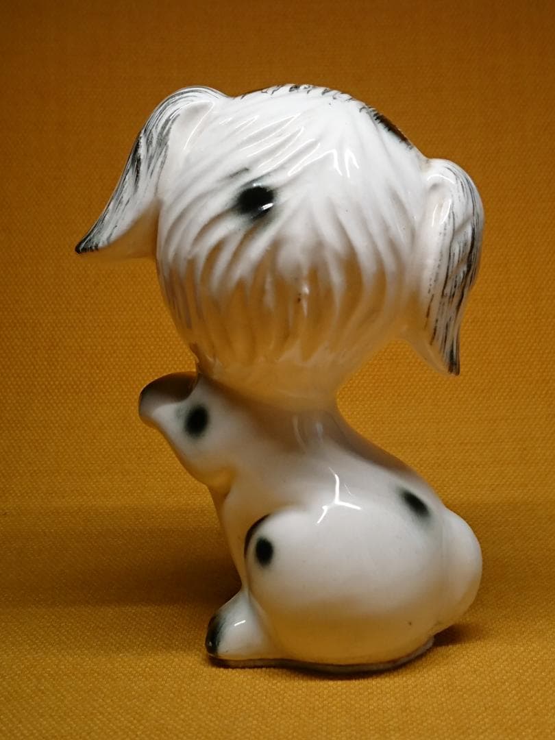 【美品】イヌ　ネコ　陶器　オブジェ　置物　インテリア　工芸品　美術品　A1068