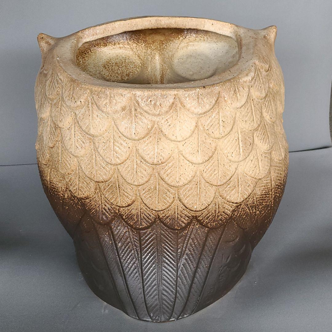 ai 信楽焼 ドデカふくろう傘立て 高さ４６cm