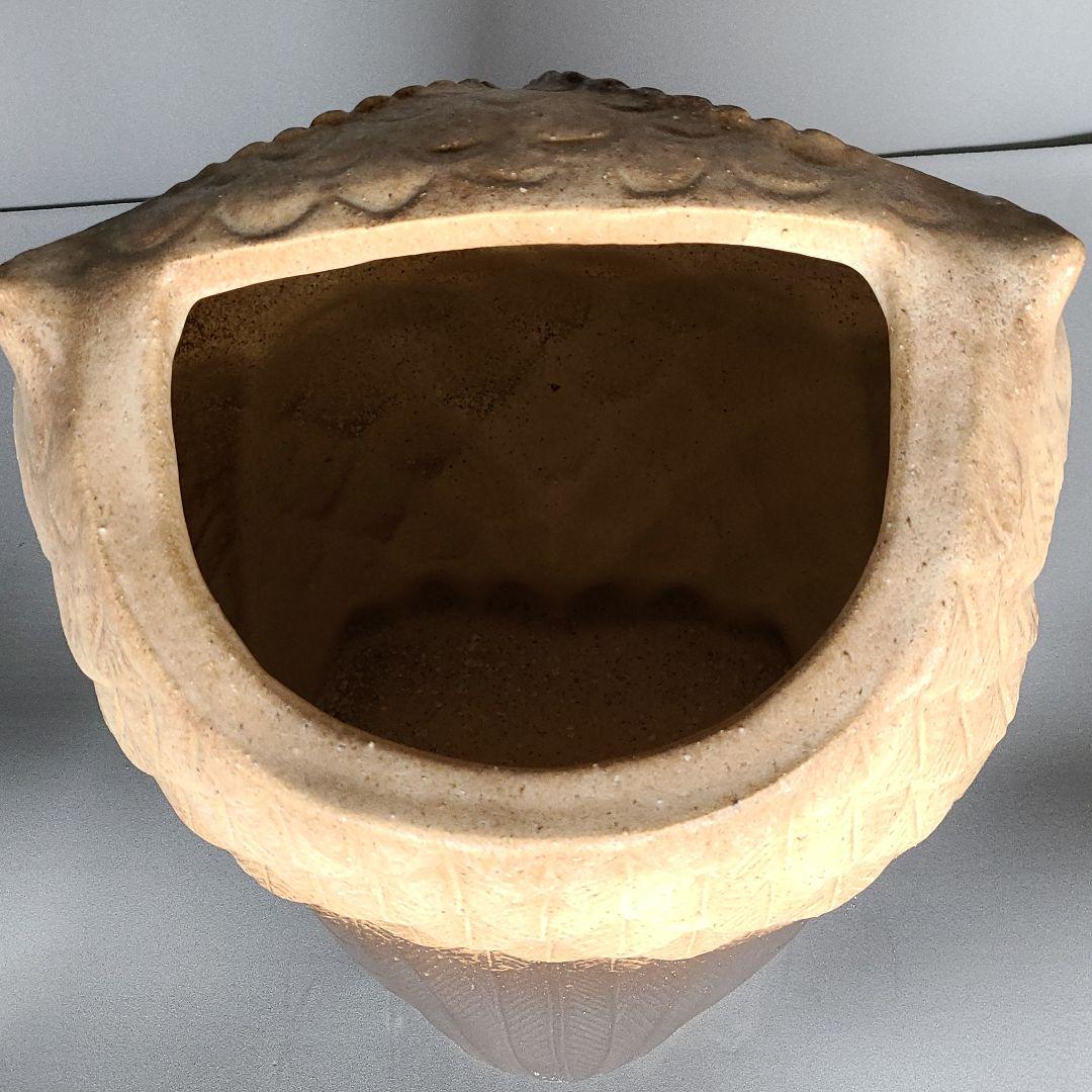 ai 信楽焼 ドデカふくろう傘立て 高さ４６cm