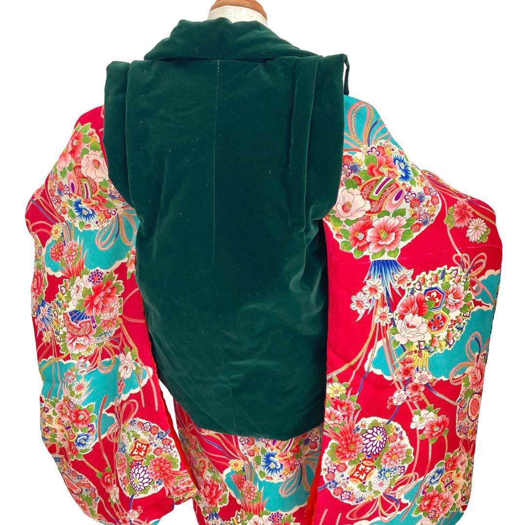 アンティーク3歳 女の子 子供着物 七五三 アンティーク着物 NO110