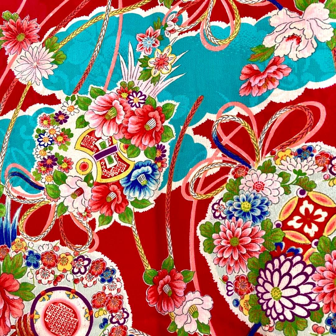 アンティーク3歳 女の子 子供着物 七五三 アンティーク着物 NO110