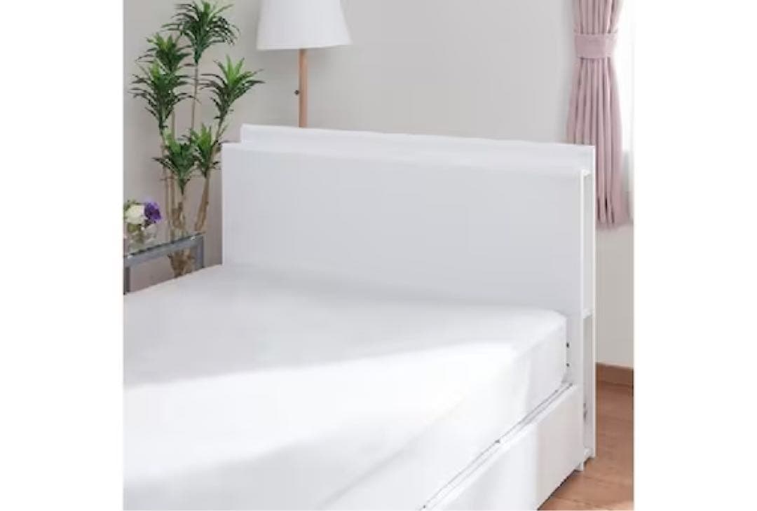 【限定セール！！】ニトリダブルベッドフレーム　収納付き　ロータイプ　コンセント付