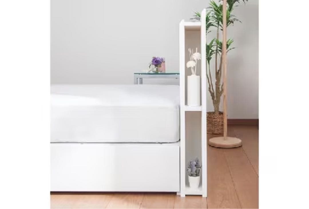 【限定セール！！】ニトリダブルベッドフレーム　収納付き　ロータイプ　コンセント付