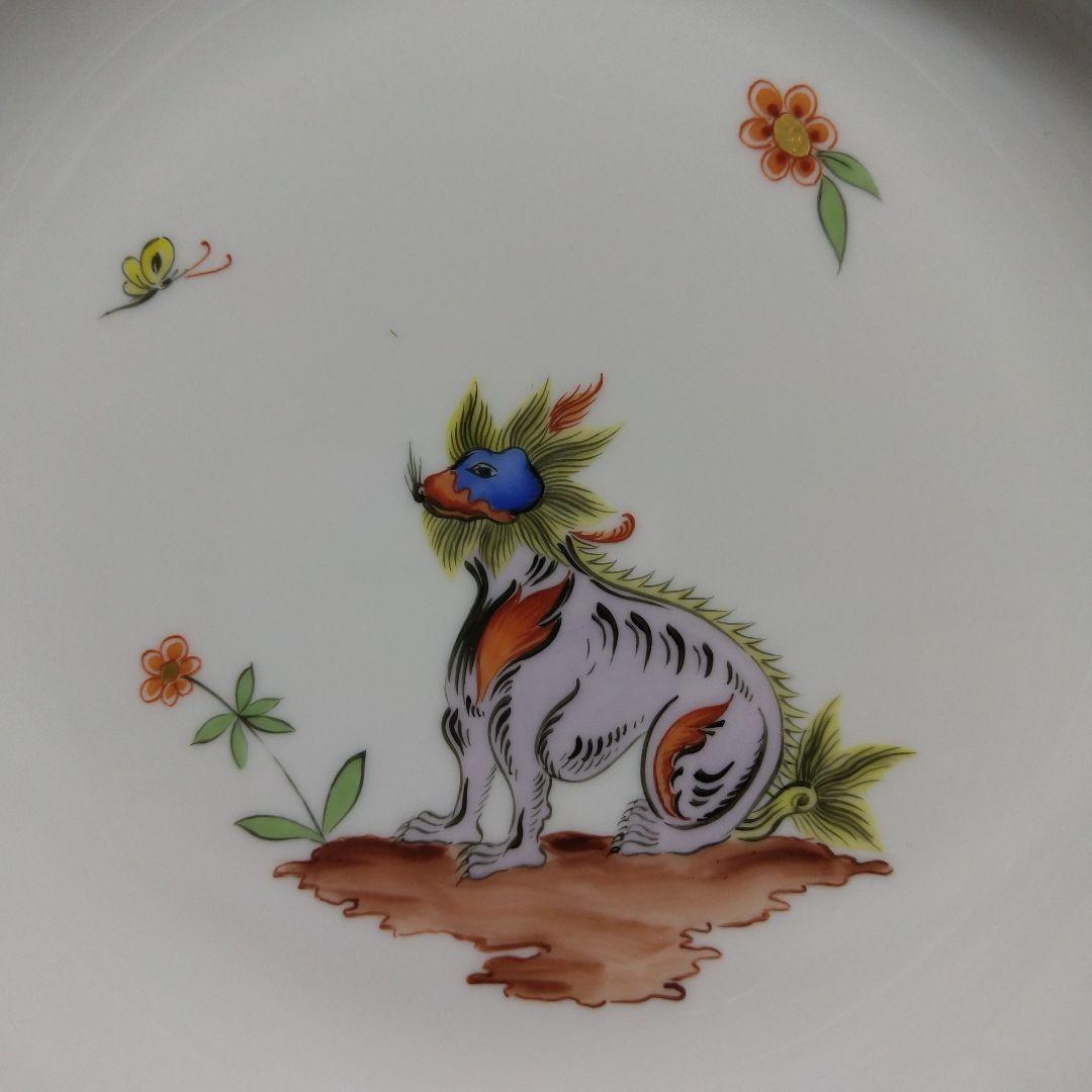 マイセン　ハンドメイド動物飾皿