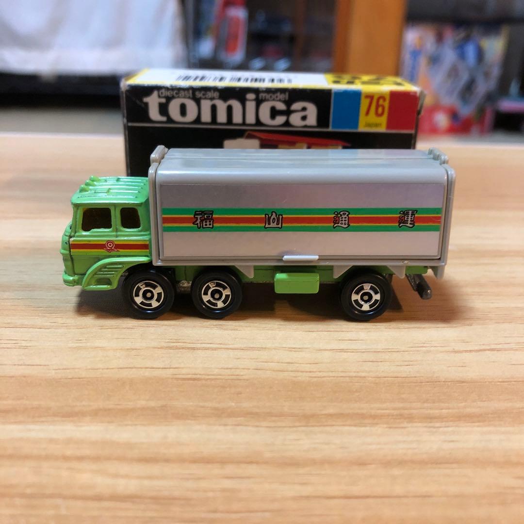 トミカ 日本製 黒箱 No.76 ふそう ウイングルーフ トラック 福山通運