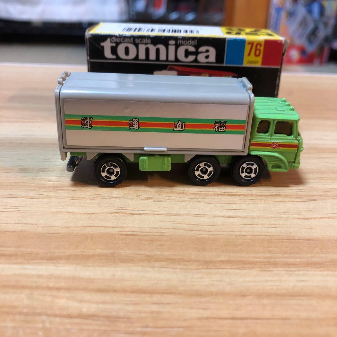 トミカ 日本製 黒箱 No.76 ふそう ウイングルーフ トラック 福山通運