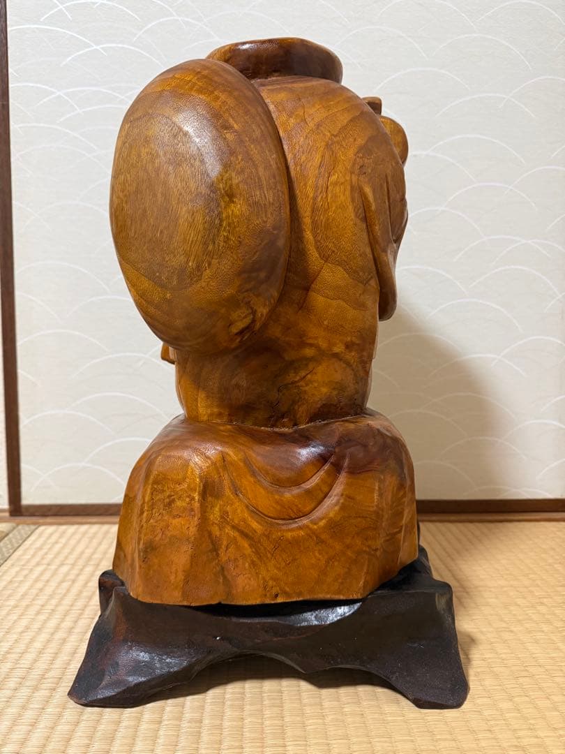 大黒天様 大黒様 木彫 彫刻 仏像 約53cm 10kg 七福神 縁起物 金運