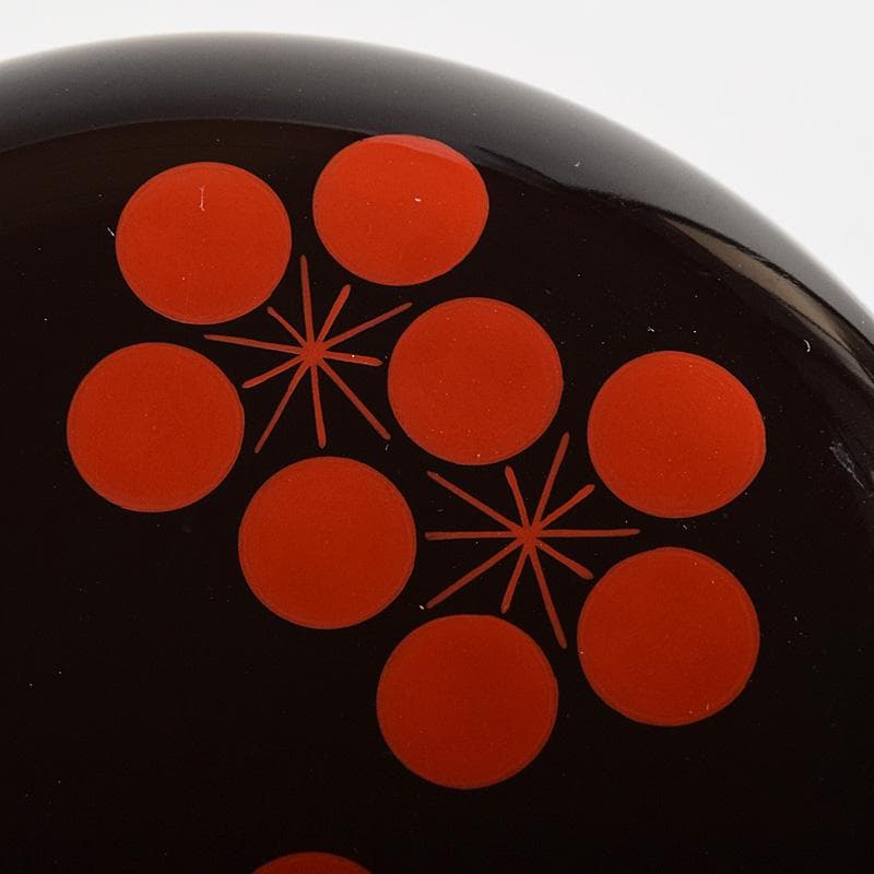 茶道具 塗師 中村宗哲作 織部好 梅鉢香合 松尾流不染斎極め