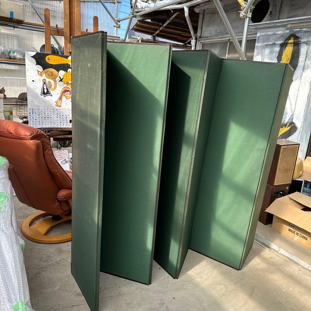 韓国 刺繍の特大屏風 幅約3m 8連 衝立 パーテーション 伝統工芸