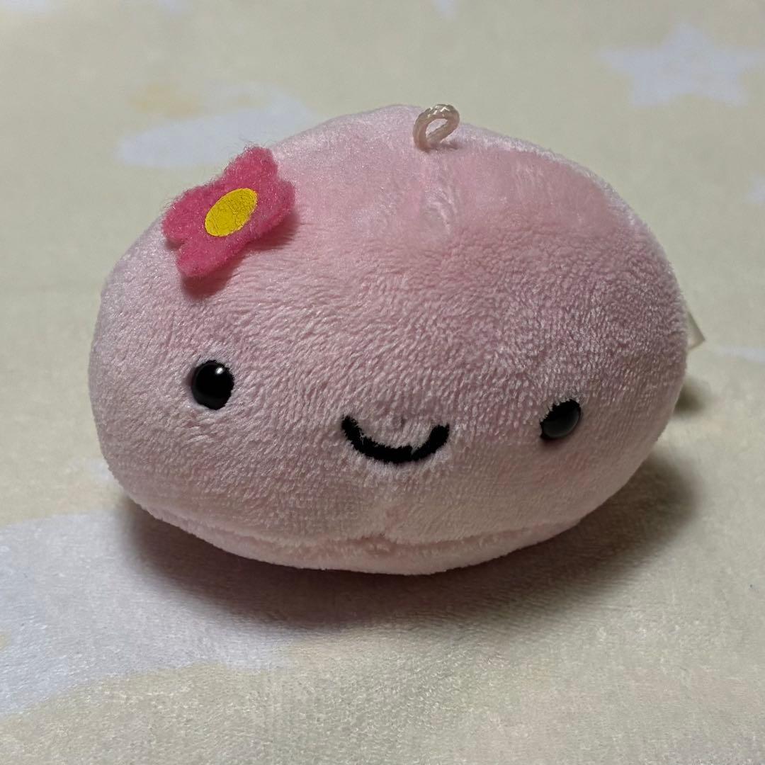 温泉まんじゅうくん マスコット キーホルダー ピンク - メルカリ