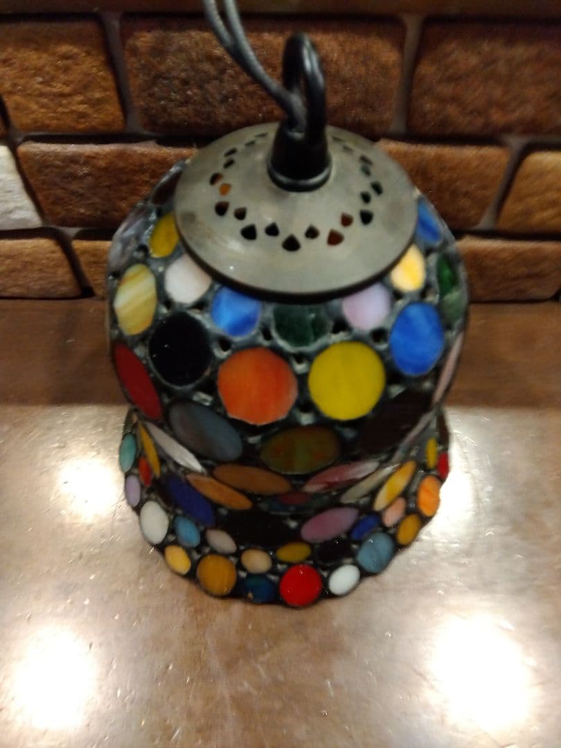 カラフル ステンドグラス ペンダントライト ステンドグラス　アンティーク