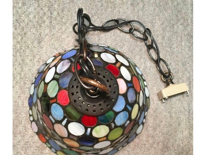カラフル ステンドグラス ペンダントライト ステンドグラス　アンティーク