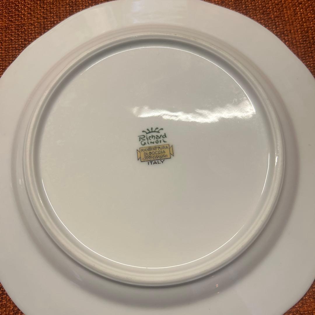 リチャードジノリ フローレンスフルーツフラワープレート大皿約24センチ2皿セット