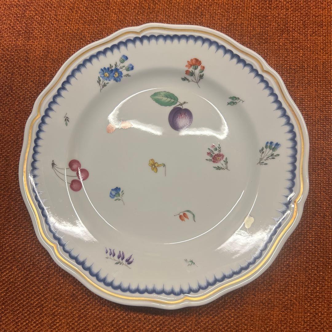 リチャードジノリ フローレンスフルーツフラワープレート大皿約24センチ2皿セット