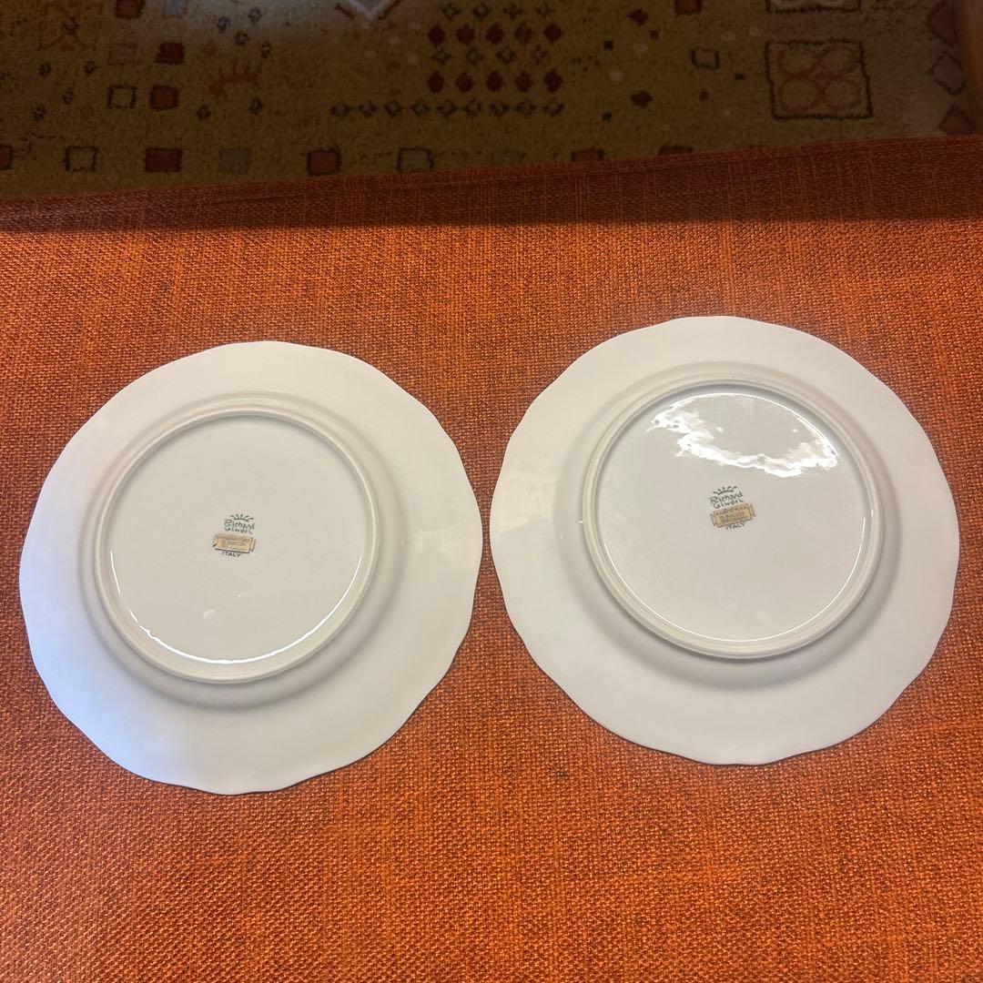 リチャードジノリ フローレンスフルーツフラワープレート大皿約24センチ2皿セット