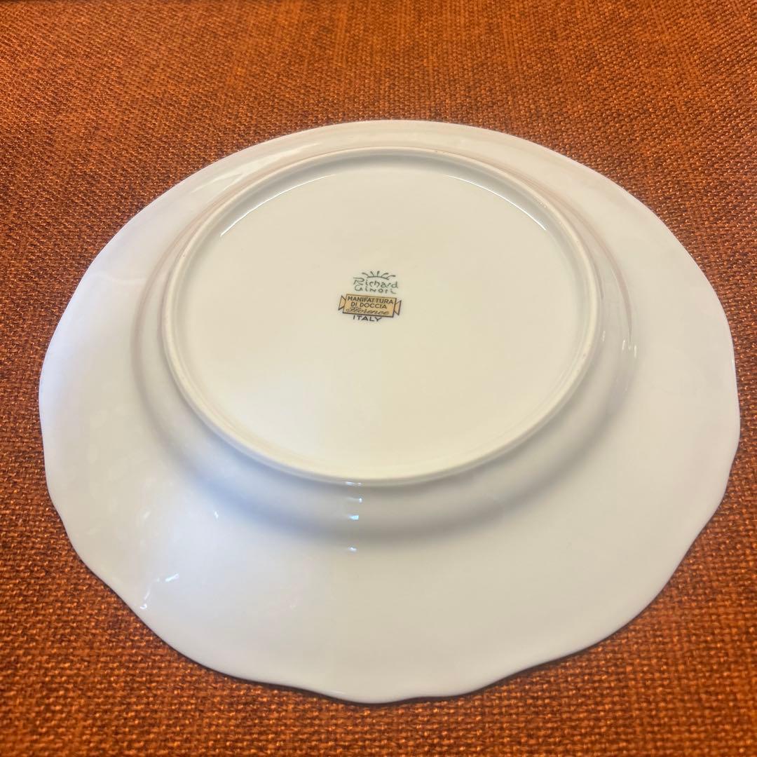 リチャードジノリ フローレンスフルーツフラワープレート大皿約24センチ2皿セット