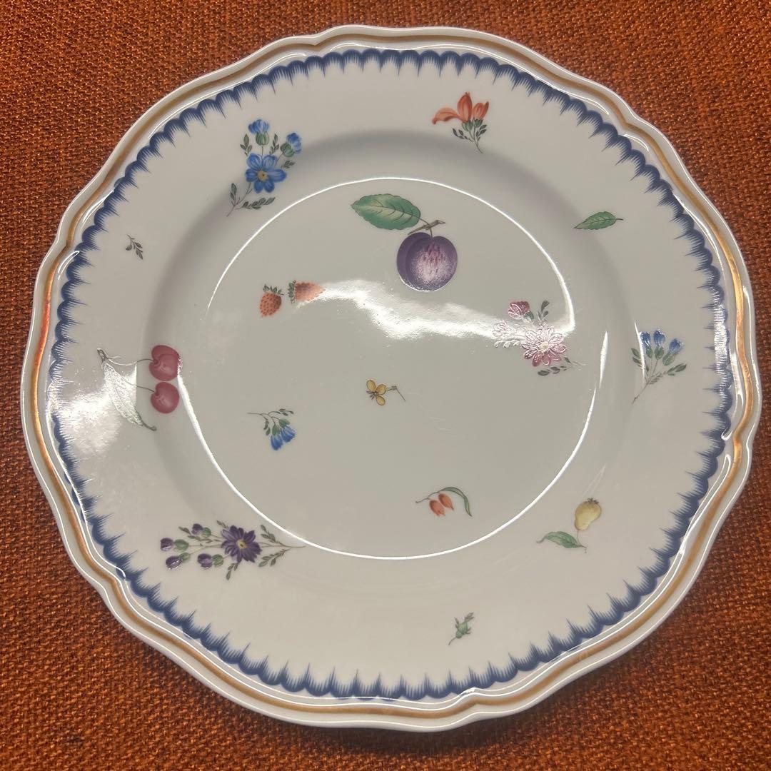 リチャードジノリ フローレンスフルーツフラワープレート大皿約24センチ2皿セット