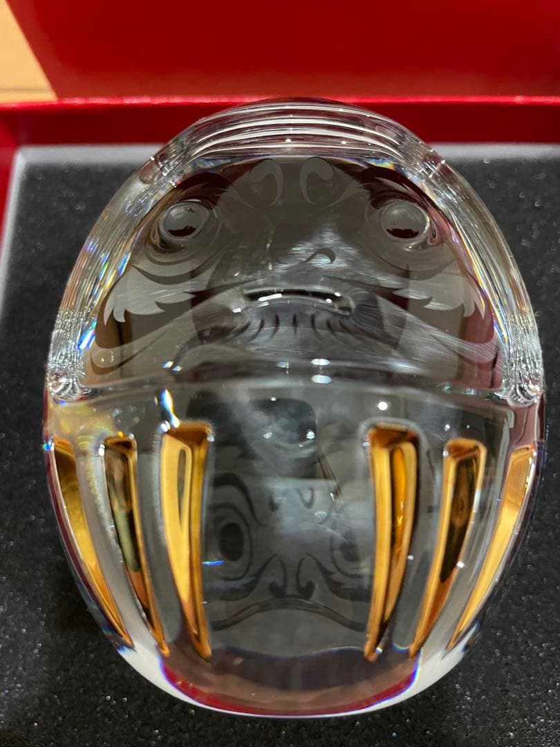 Baccarat バカラ ダルマ クリスタル置物 インテリア 縁起物