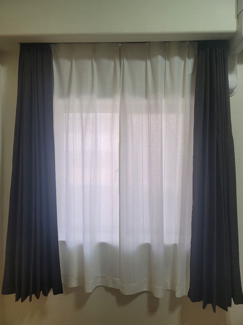 NITORI ニトリ 遮光・防炎カーテン&レース付き(ノーブル 100x178)