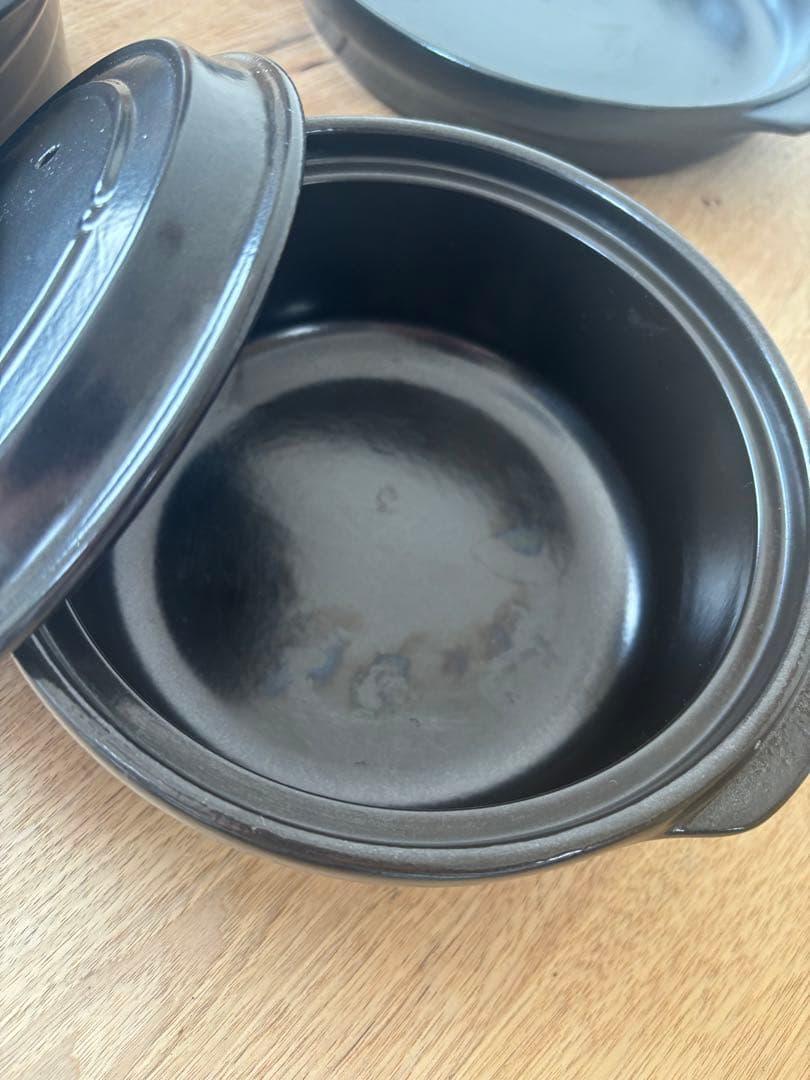 セラポット26cm深型、浅型＋セラポットミニ19cm蒸し器セット