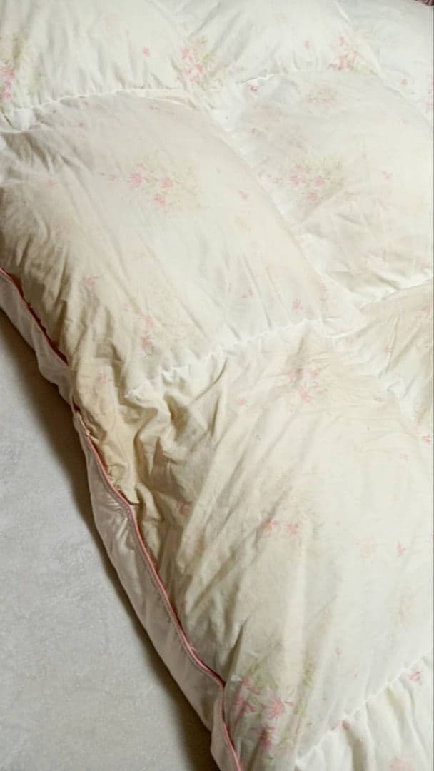 シミ有り 丸八真綿 羽毛掛け布団 ソワリー 羽毛 グース 値引き交渉