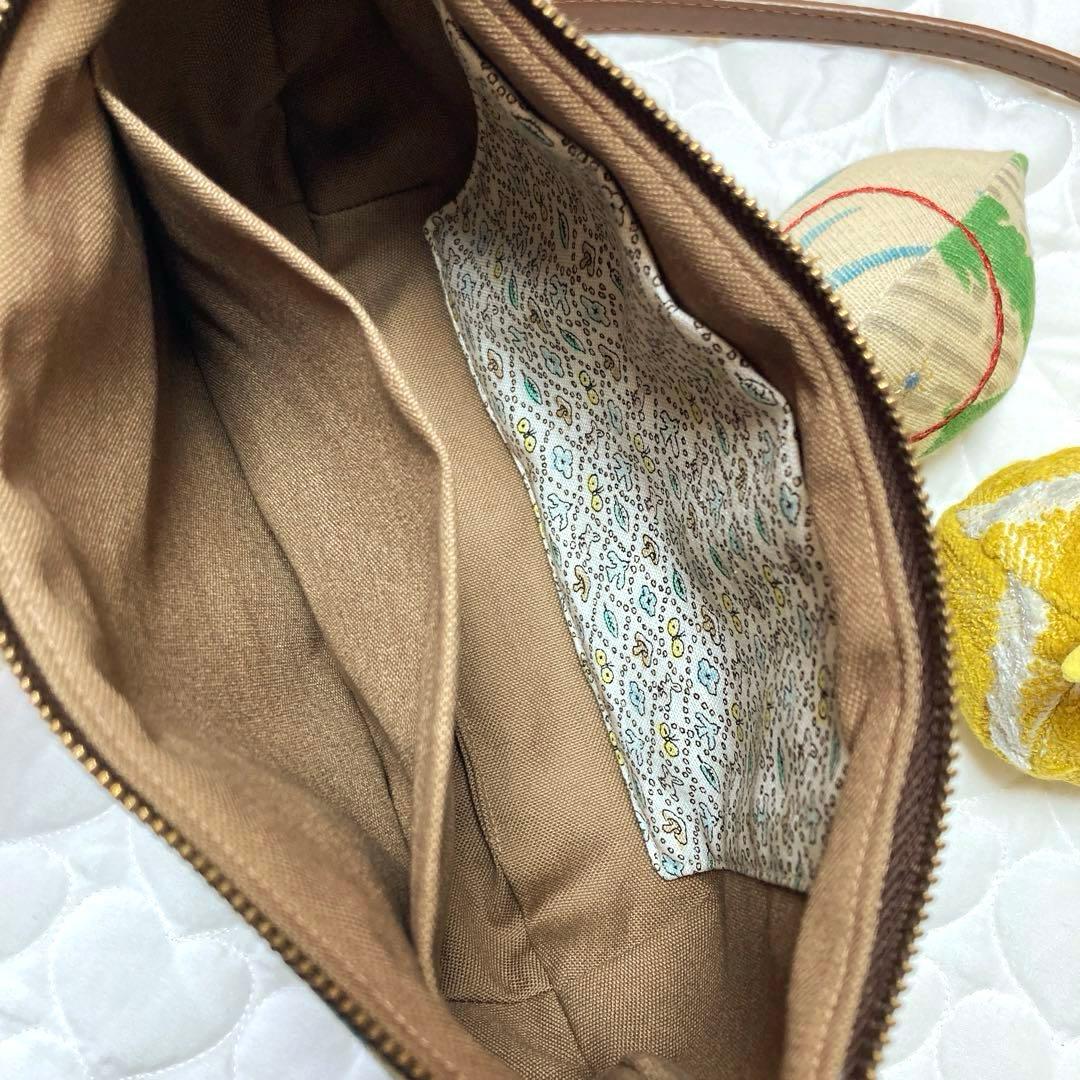 810 両面サラブレッドのショルダーバッグ　thoroughbred ベージュ