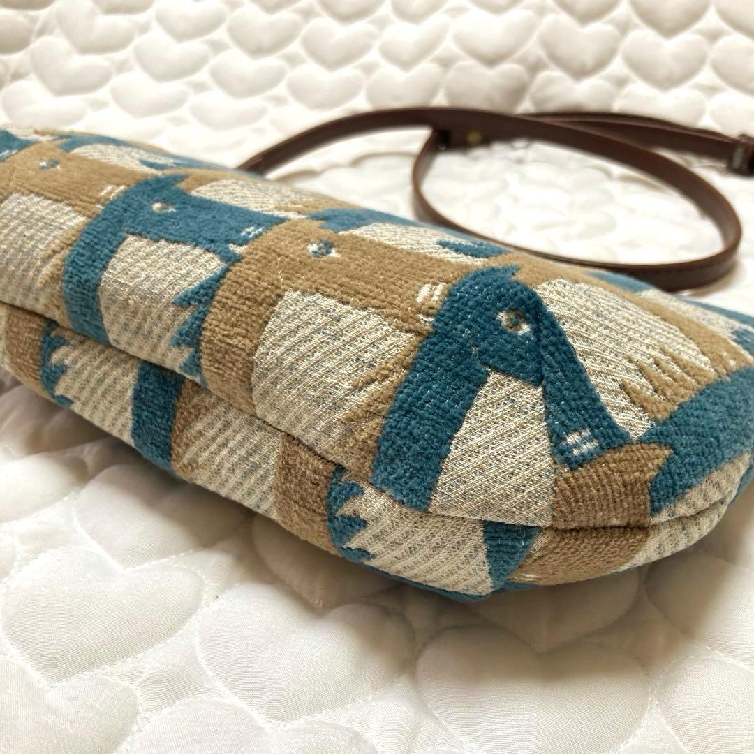 810 両面サラブレッドのショルダーバッグ　thoroughbred ベージュ