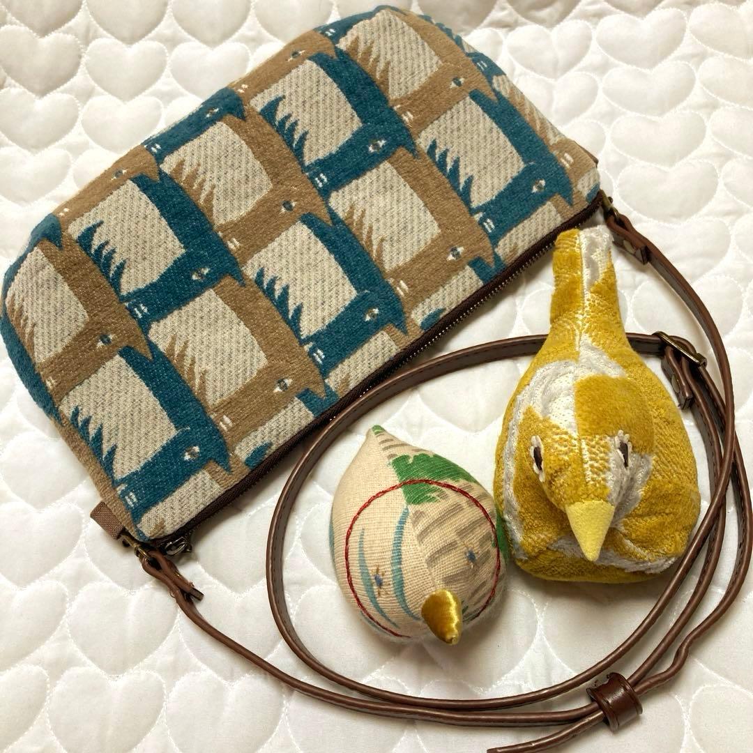 810 両面サラブレッドのショルダーバッグ　thoroughbred ベージュ