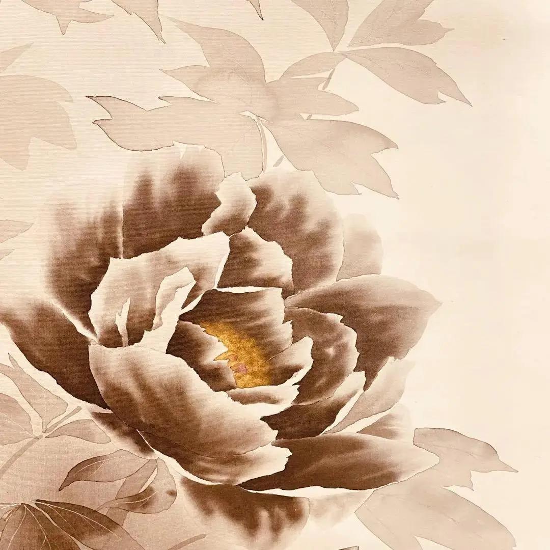 2725 浜田三郎 「牡丹」 共箱 肉筆 絹本 日本画 掛軸 - メルカリ