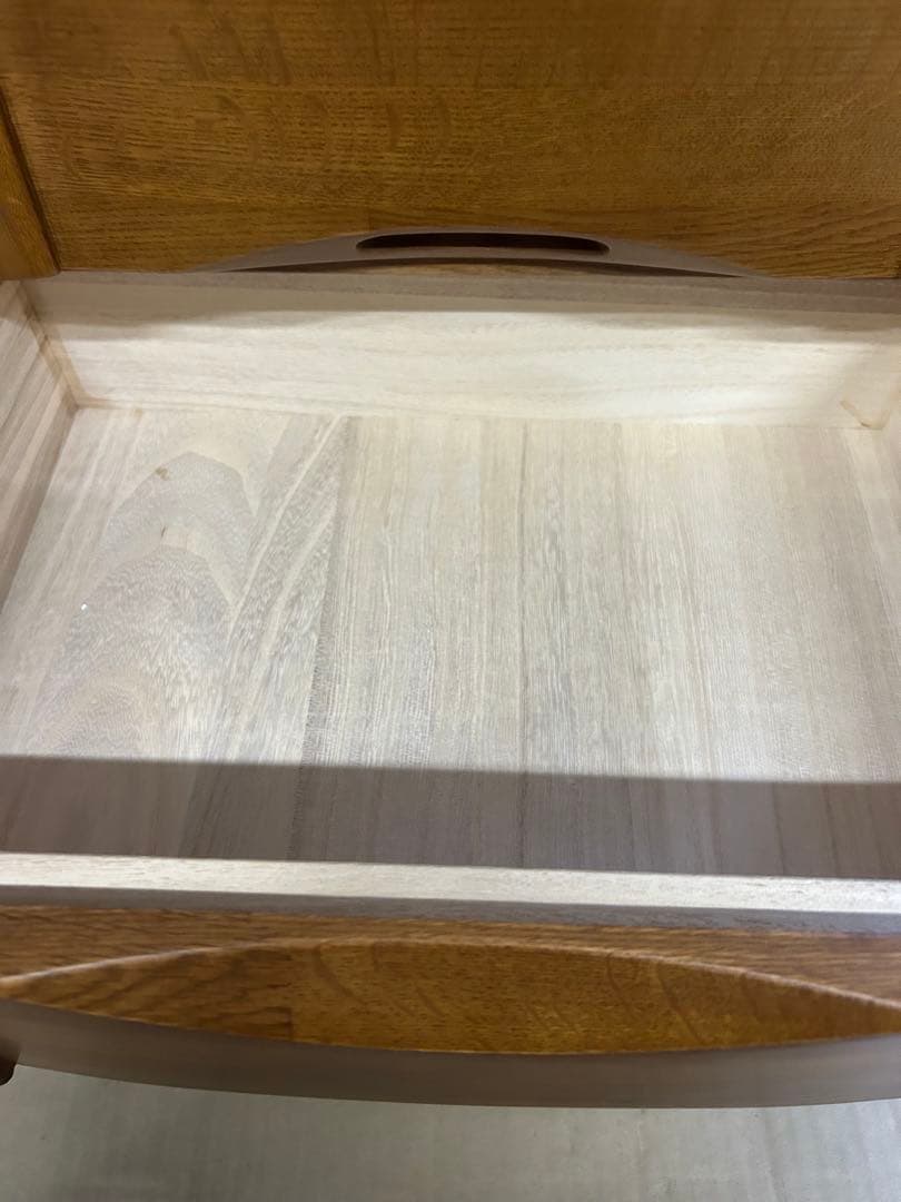 マルニ　天然木製　電話台・ファックス台 コンセント付き