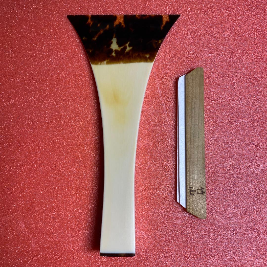 三味線バチ　超貴重！初代高橋竹山使用 津軽三味線　本鼈甲撥