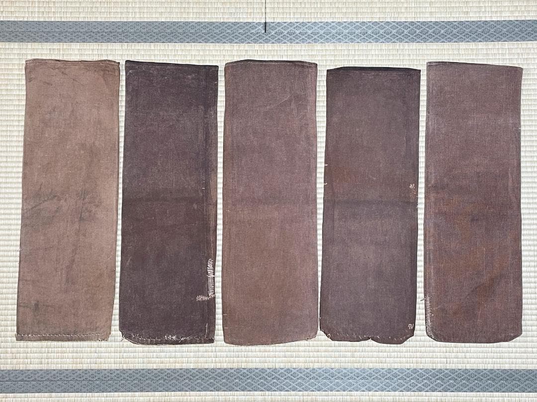 酒袋 10枚　柿渋染め　古布　014