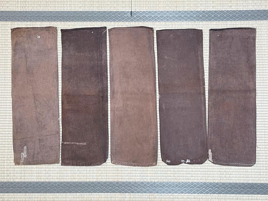 酒袋 10枚　柿渋染め　古布　014