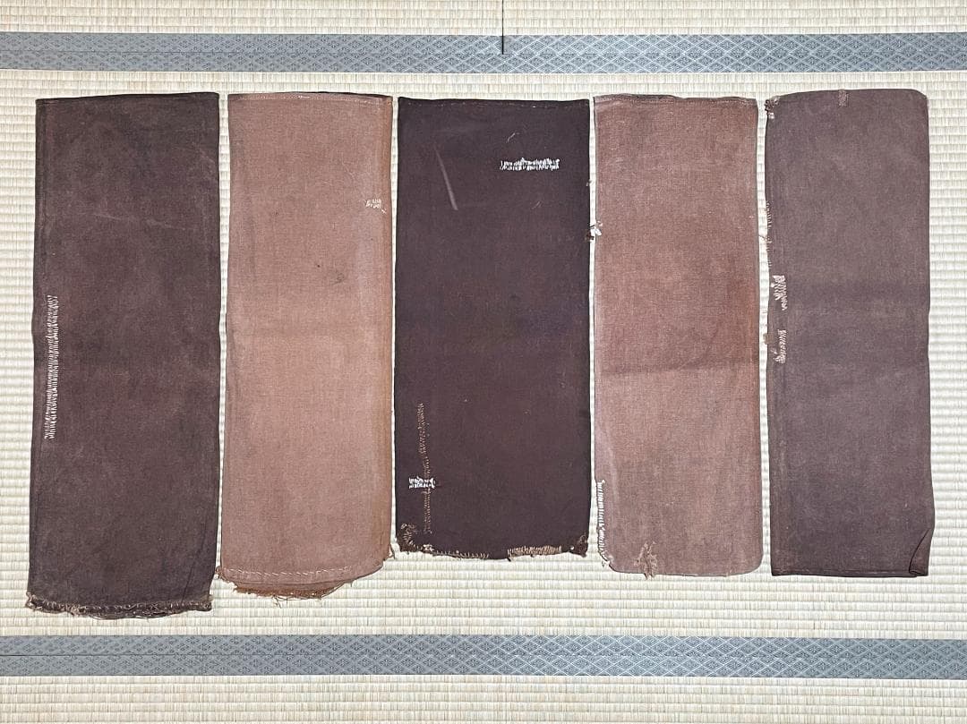 酒袋 10枚　柿渋染め　古布　014