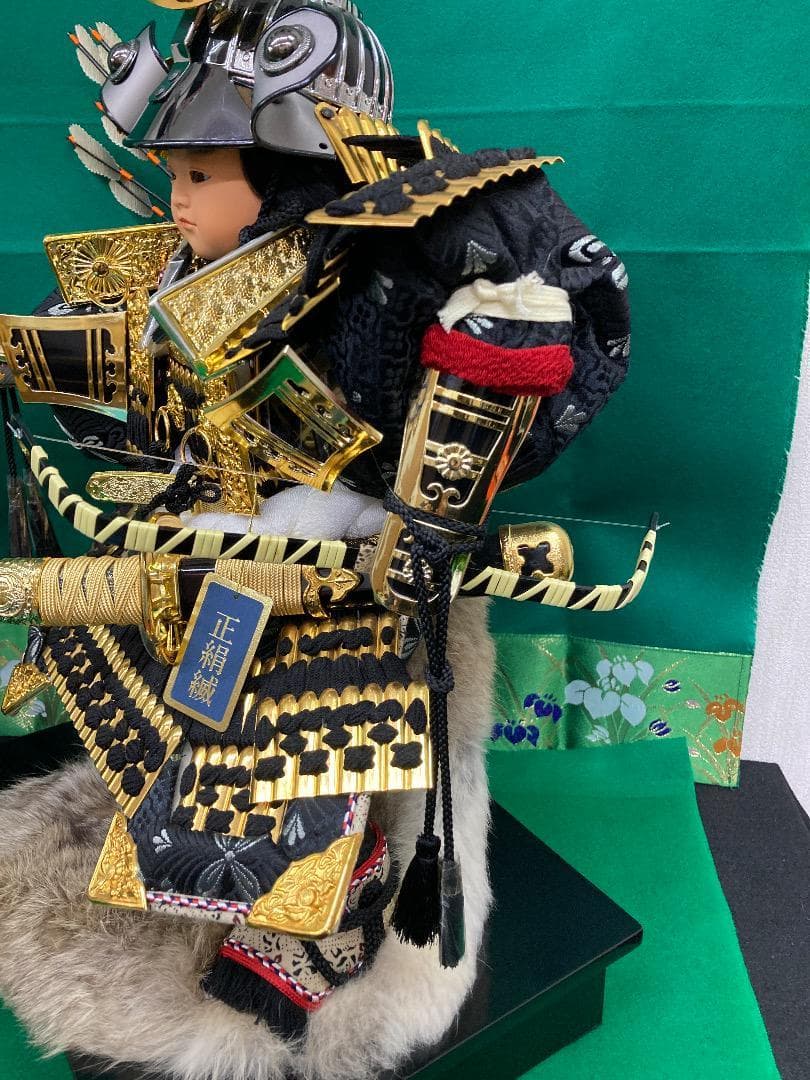 E35 格安！五月人形　子供大将　高さ56㎝位　上杉謙信　端午の節句