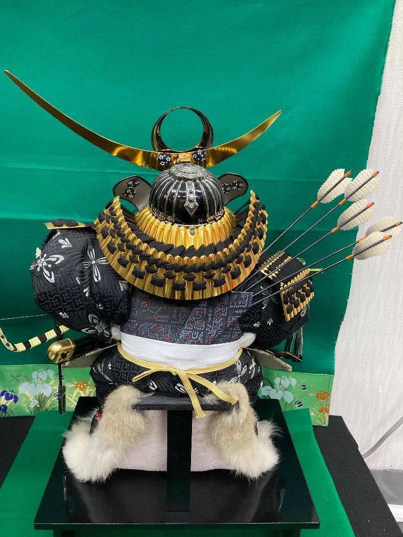 E35 格安！五月人形　子供大将　高さ56㎝位　上杉謙信　端午の節句