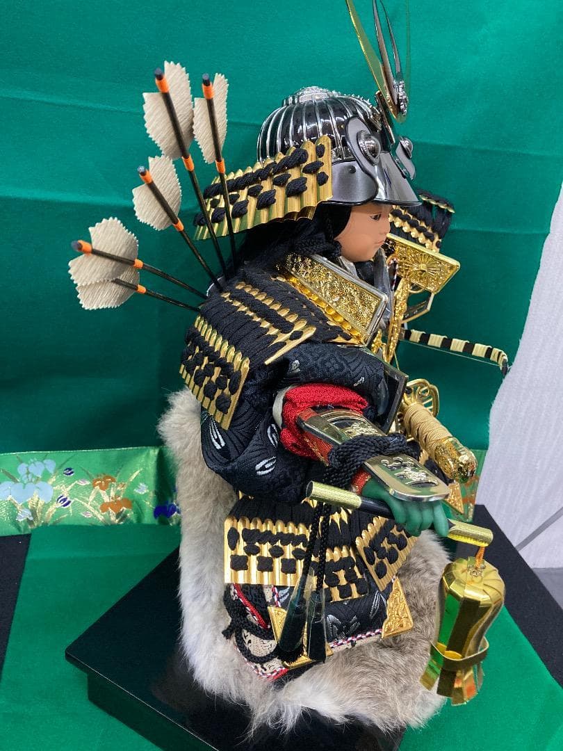 E35 格安！五月人形　子供大将　高さ56㎝位　上杉謙信　端午の節句