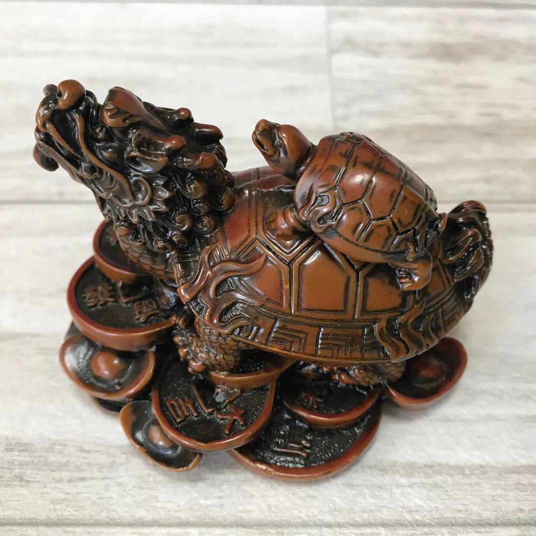 神龍亀」置物 中国骨董 古玩 中国美術 亀10000年 長寿縁起物 - メルカリ